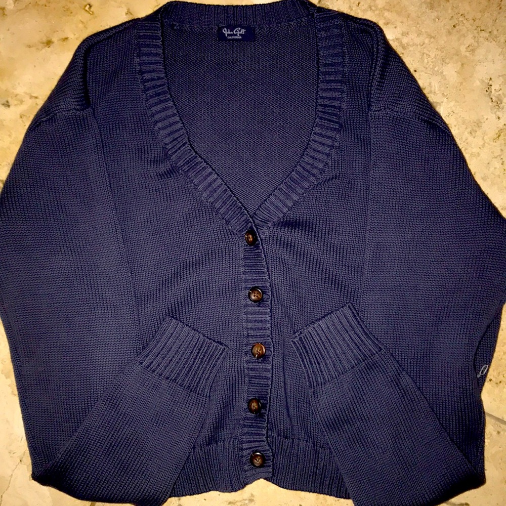 Cropped Button Up Sweater- PacSun